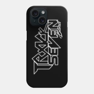 White graffiti logo Track Seven Band Phone Case