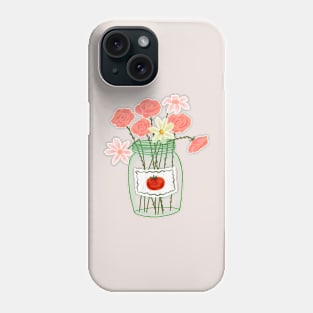 Jar of Flowers Phone Case