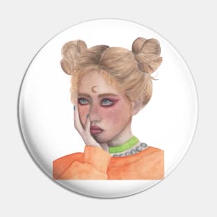 Hyuna watercolor Pin