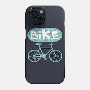 Patterned Bicycle Text Phone Case