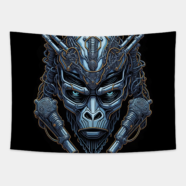 Techno Apes Tapestry by Houerd