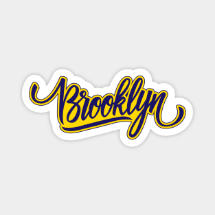 Brooklyn Typography (Cursive) Magnet
