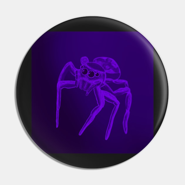 Jumping Spider Drawing V26 (Purple 2) Pin by IgorAndMore