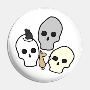 Skulls and Mice Pin