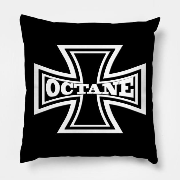 Iron Cross Octane Motorcycle Pillow by DroolingBullyKustoms