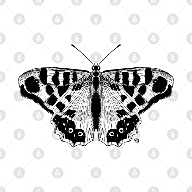 Not so real Butterfly IV black-and-white by VeraAlmeida