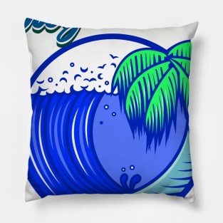 bodysurf waves and fun Pillow