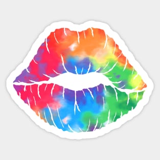Rainbow Line Sticker