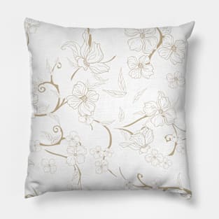 Creepy Flowers Pattern 5 Pillow