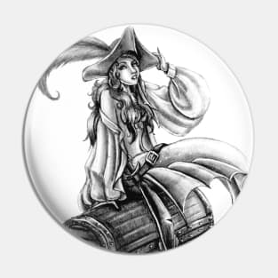 Pirate Mermaid - Merman Pin