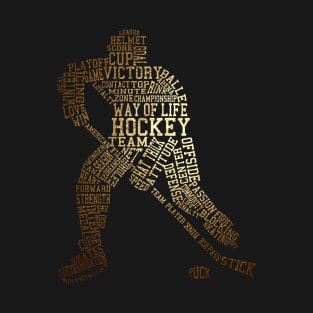 Ice Hockey Vocabulary Words Ice Hockey Gift T-Shirt T-Shirt