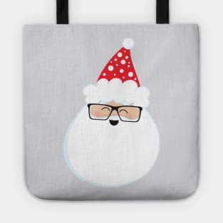 Santa Claus, Hipster Santa, Glasses, Christmas Tote