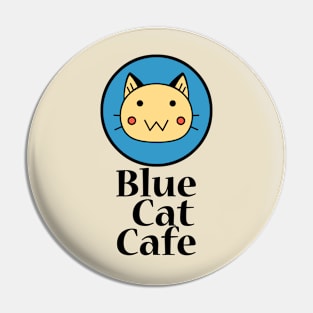 Blue Cat Cafe Pin