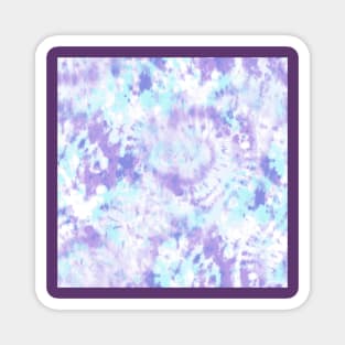 Blue and Purple Tie-Dye Magnet