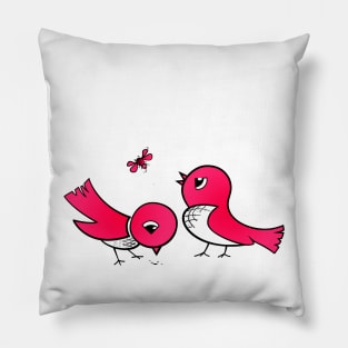 Cute little birds Pillow