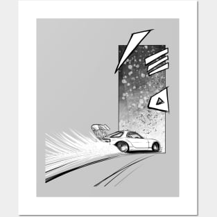 A1 Cool Drift Car Poster Art Print 60 x 90cm 180gsm - Drifting Race Gift  #16531