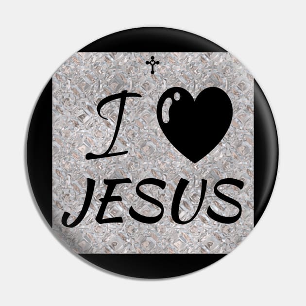 I Love Jesus Pin by DinoRIk7