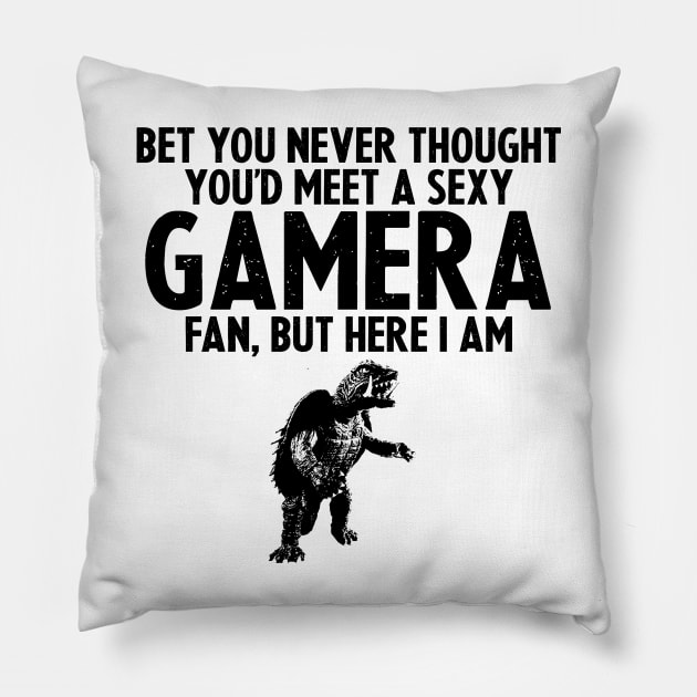 SEXY GAMERA FAN - 2.0 Pillow by ROBZILLA