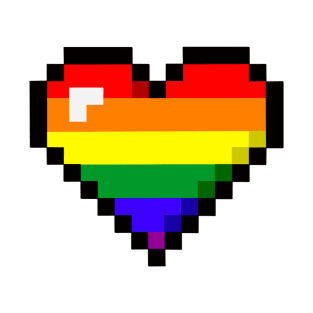 LGBTQ+ Rainbow heart T-Shirt