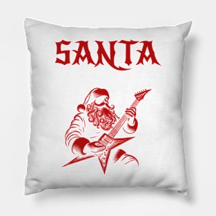 Heavy Metal Santa Pillow