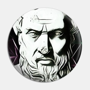 Herodotus Black and White Portrait | Herodotus Artwork 3 Pin