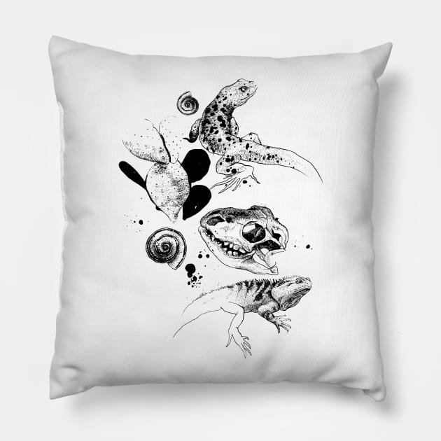 The Lizard King Pillow by rottenfantom