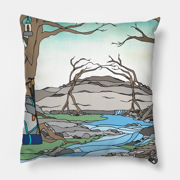 Camp Life Pillow by MellyLunaDesigns