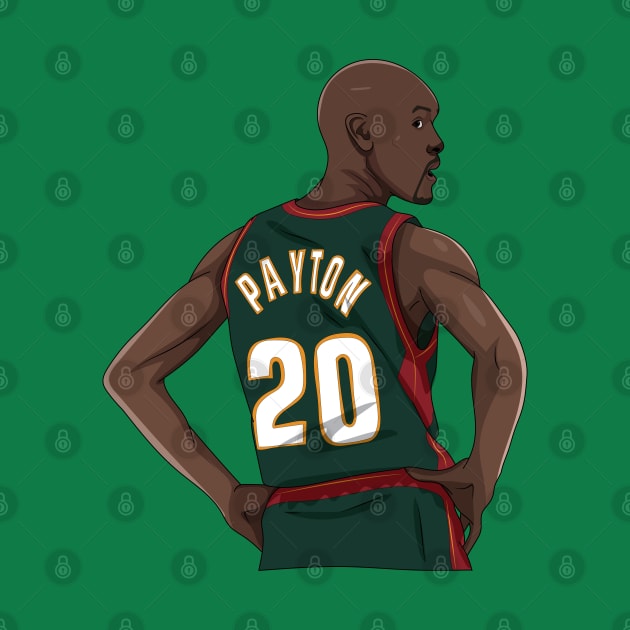 Gary Payton by xavierjfong