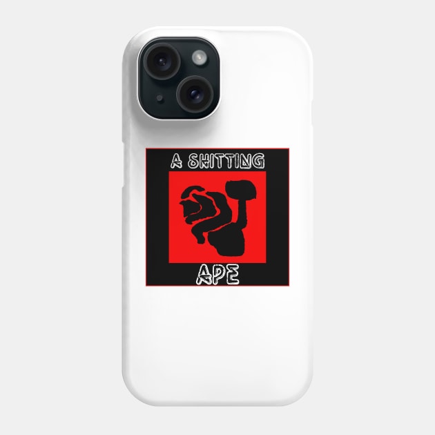 A shitting ape Phone Case by Botchy-Botchy