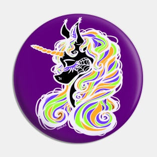 Halloween Night Unicorn Pin