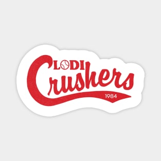 Defunct Lodi Crushers Baseball 1984 Magnet