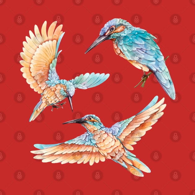 Birds Watercolor by Mako Design 