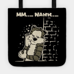 Drawing retro Vintage 80s and 90s cute tiger Tote