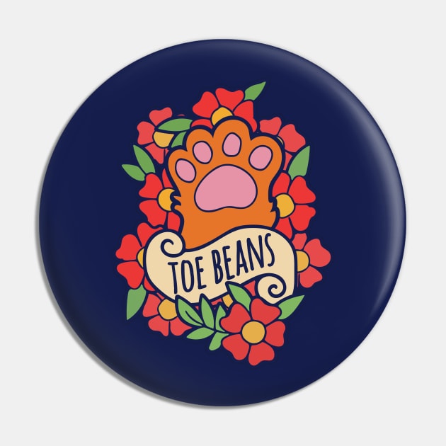 Toe Beans Pin by bubbsnugg