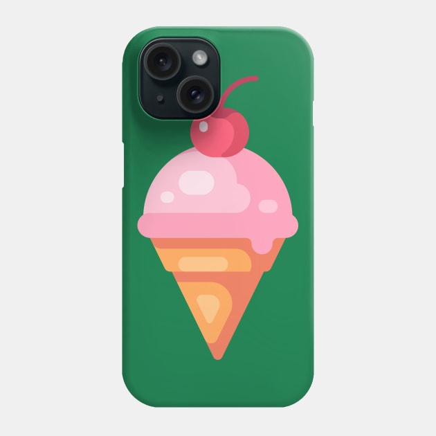 Cherry Ice Cream Cone Phone Case by IvanDubovik