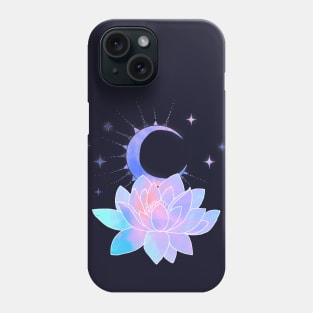 moon lotus flower Phone Case