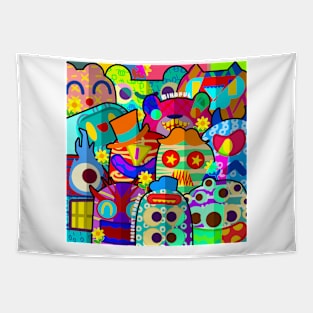 doodle mind chacha Tapestry