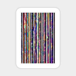 Colourful Glamour Stripes Magnet