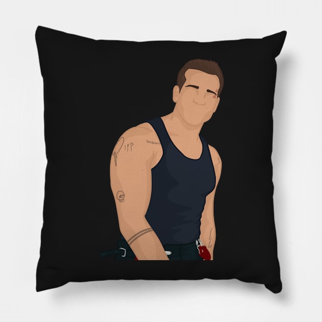 Evan 'Buck' Buckley | 911 Pillow by icantdrawfaces