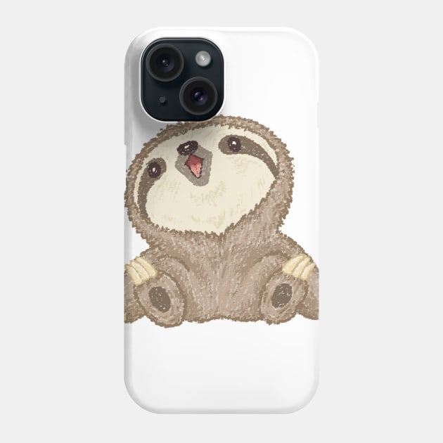 Happy Sloth Phone Case by sanogawa