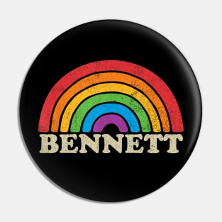 Bennett - Retro Rainbow Flag Vintage-Style Pin