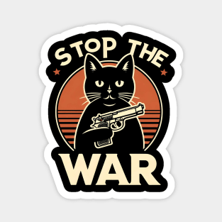 Stop the war - cats Magnet