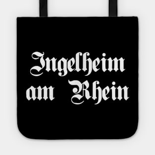 Ingelheim am Rhein written with gothic font Tote