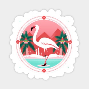 Flamingo Flock Sunset, Love Flamingos Magnet