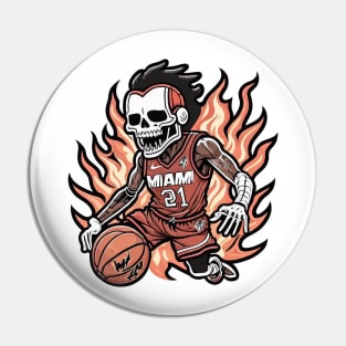 Basketball - miami Pin