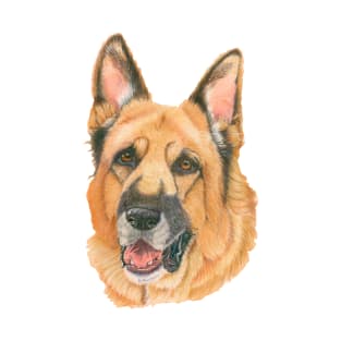 German Shepherd - pastel T-Shirt