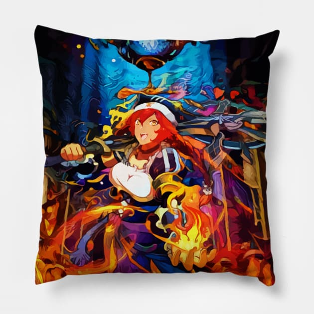 Sadist with Fire Pillow by hustlart