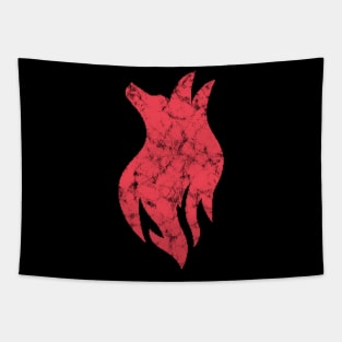 Lost Ember Wolf Logo Tapestry