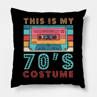 This Is My 70s Costume vintage 1970s Hippie groovy Style Pillow