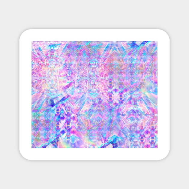 Purple Rainbow Holographic Magnet by saradaboru